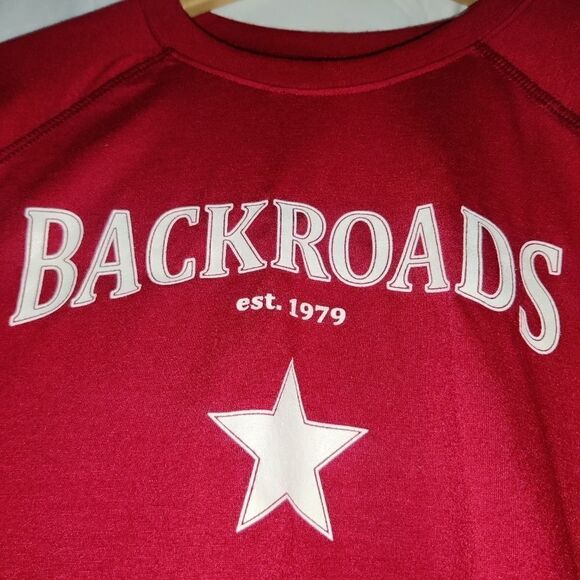 Backroads Performance Wear est. 1979 Shirt Size: Large Burgundy Vintage Shirt - Picture 4 of 6